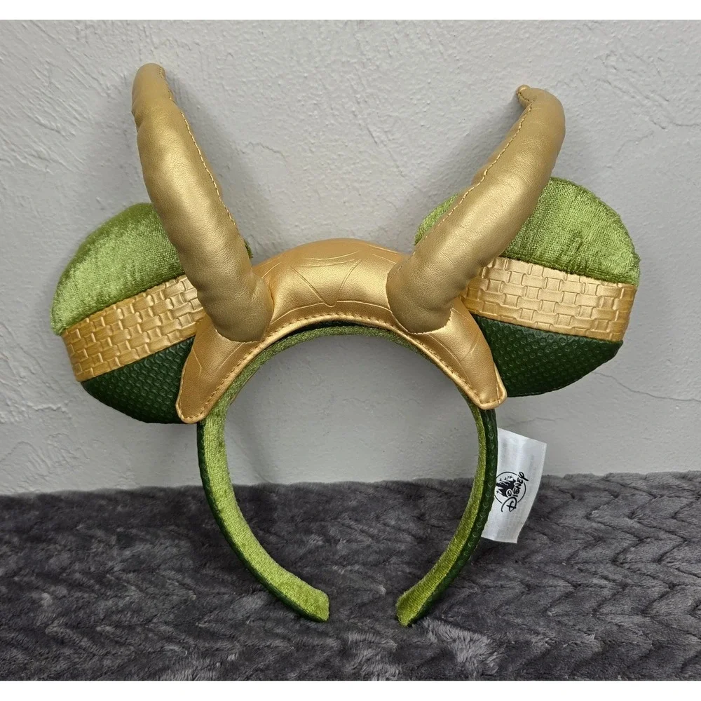 Disney Parks Marvel Loki Mickey Ears Headband One Size Excellent Condition